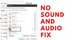 How To FIX No Sound and Audio Problems on Windows 10