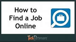 How to Find a Job Online