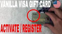 ✅ How To Activate And Register Vanilla Visa Gift Card 🔴