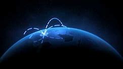 global network background animation