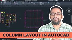 Creating Detailed Column Layout in AutoCAD for Civil Engineers