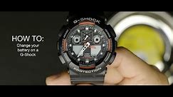 HOW TO change your battery on a G-Shock watch