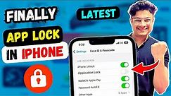 Finally App Lock in iPhone | iPhone App Lock Setting