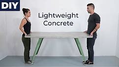 How to Make a Lightweight Concrete Table