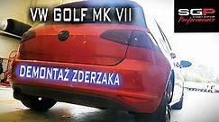 VW GOLF MK-7 DEMONTAŻ ZDERZAKA TYŁ