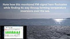 FMDX a playful FM-radio band MARINE TROPO by the sea, coast of Finland possibly AIRCRAFT SCATTER too
