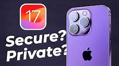 NEW Security Features on iOS 17 EXPLAINED