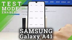 Secret Codes on SAMSUNG Galaxy A41 – Hidden Features