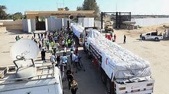 Prvi kamioni s humanitarnom pomoći ulaze u Gazu iz Egipta