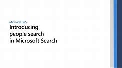 People Search in Microsoft Search