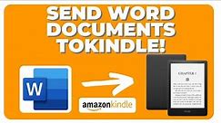 How to send Word documents to Kindle EASILY
