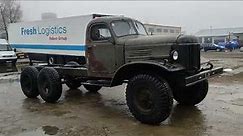 Ził 157 powraca do życia serwis i test oraz przejażdżka зил 157 обслуживание oldtimer russia truck