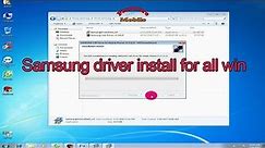 Samsung driver install for all windows.