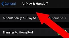 How to Turn AirPlay On or How to Turn Off AirPlay
