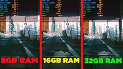 Epic RAM Battle: 8GB vs 16GB vs 32GB - Gaming Test!