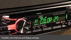 JVC Arsenal KD-AHD65 CD Receiver Display & Controls Demo | Crutchfield Video