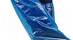 Pack of 80 Disposable Thicker Boot and Shoe Covers 19 inch Tall Extra Large Resistant Water/Skid Resistant Blue (80)