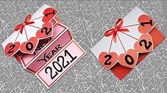 New Year Card Making Handmade 2021 | Happy New Year | Greeting Cards Latest Design Handmade | #375