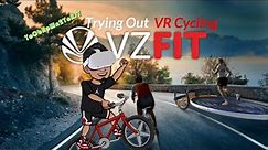 VZFit Quest2 - Trying Out VR Cycling with different ride maps