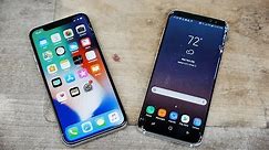 iPhone X vs Samsung Galaxy S8 Drop Test!