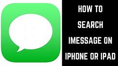 How to Search iMessage on iPhone or iPad