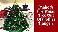 Christmas Crafts: How To Make A Christmas Tree Out Of Clothes Hangers
