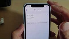 iPhone 11 Pro: How to Switch to 4G / VoLTE / 3G (Voice & Data)