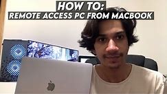 How to Use Remote Desktop from Mac to Windows 10 PC | Gaming / Editing