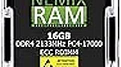 16GB (1x16GB) DDR4-2133MHz PC4-17000 ECC RDIMM 2Rx4 1.2V Registered Server Memory by NEMIX RAM