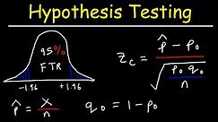 Hypothesis Testing - Solving Problems With Proportions