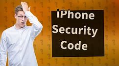 How do I find my 6-digit code on my iPhone?
