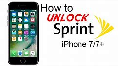 How to Unlock Sprint iPhone 7 & 7 Plus - Use in USA and Worldwide