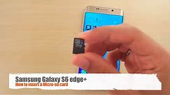 How to insert a Micro-SD card - Samsung Galaxy S6 edge+