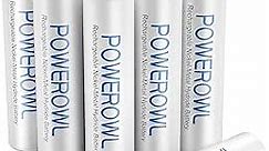 POWEROWL AAA Rechargeable Batteries, High Capacity Triple A Batteries 1000mAh 1.2V NiMH Low Self Discharge HR03, 12 Pack