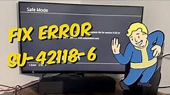 How To Fix PS4 Error Code SU-42118-6 - PS4 Update 11.02 Fix
