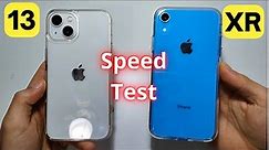 iPhone 13 VS iPhone XR 🔥 SpeedTest