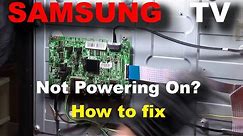 Samsung LED Flat Screen TV Repair - Won't turn on, no power - How to Fix