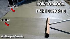 How to Broom Finish a Concrete Slab