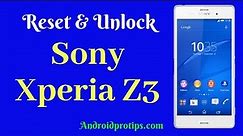 How to Reset & Unlock Sony Xperia Z3