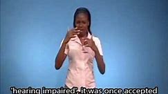 The Terminology of Deafness in Jamaican Sign Language (with voice)