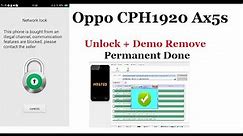 Oppo Mobile CPH1920 Ax5s Network Unlock | + Demo Remove | Done