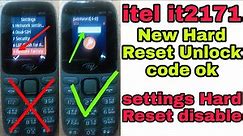 itel it2171 New Hard Reset Password Unlock Code ok