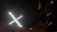 Bright 'X' sign at the former Twitter HQ concerns neighbors