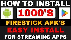 BRAND NEW way to INSTALL 1000'S of FIRESTICK & FIRE TV APPS! 2023 UPDATE!