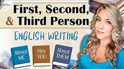 First, Second & Third Person Perspectives Explained in English Writing | Points of View
