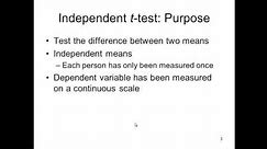Independent t-test - Explained Simply