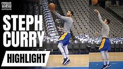 Steph Curry Behind the Scenes of NBA Practice: Works on Layups & Shooting