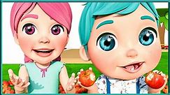 Five Apples So Red | Counting Red Apples | Nursery rhymes and Kids Songs | Super Lolo Cartoon #36