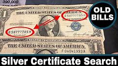 Old Bills - Searching Silver Certificates for Star Notes, Fancy Serial Numbers and Rare Notes