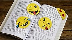 DIY Easy Emoji Bookmarks Corners | How To Make Emoji Bookmark | Origami Bookmark